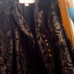 Gold and black coat